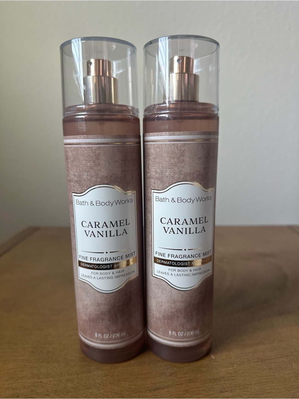 X2 Bath & Body Works Caramel Vanilla fine mist NEW